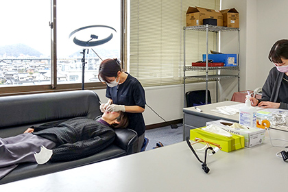 歯科検診の様子